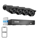 Skup od četiri IP kamere Zosi C105 WiFi 8MP + Recorder + HDD 2TB