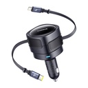 Baseus uživanje max punjača automobila s USB-C+Lightning Cables 60W crni