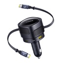 Baseus uživanje Max punjača automobila s USB-C+USB-C kablovima i USB-A+USB-C portovima 90W crni