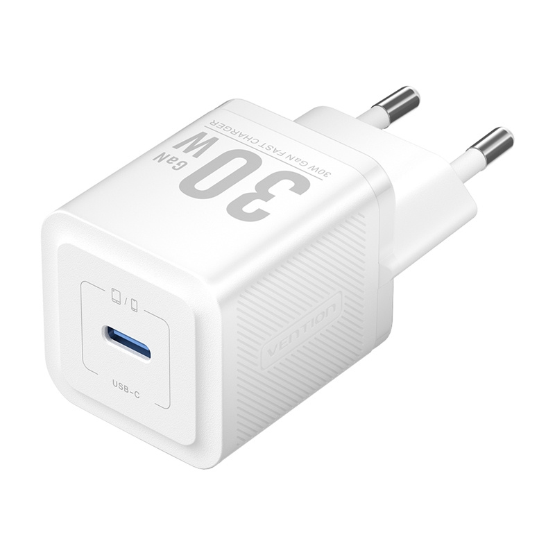 VENTION FEZB0-EU USB-C GAN Network Charger (30W) (White)
