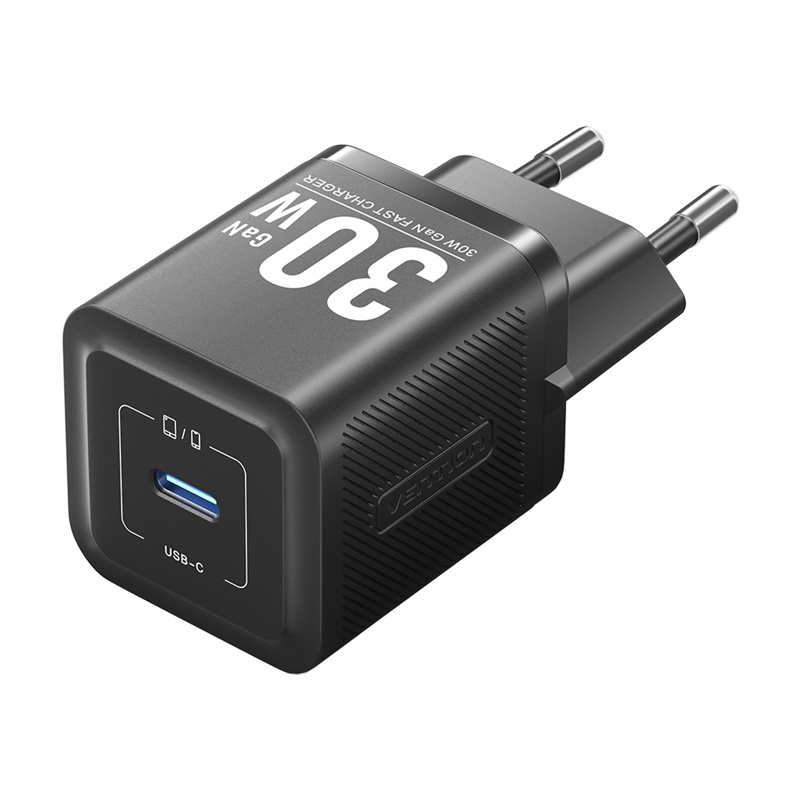 VENTION FEZW0-EU USB-C GAN POWER CHARGER (30W) (Black)