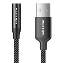 Jednostruki USB vanjska zvučna kartica Vention Gome 0,25m (crno)