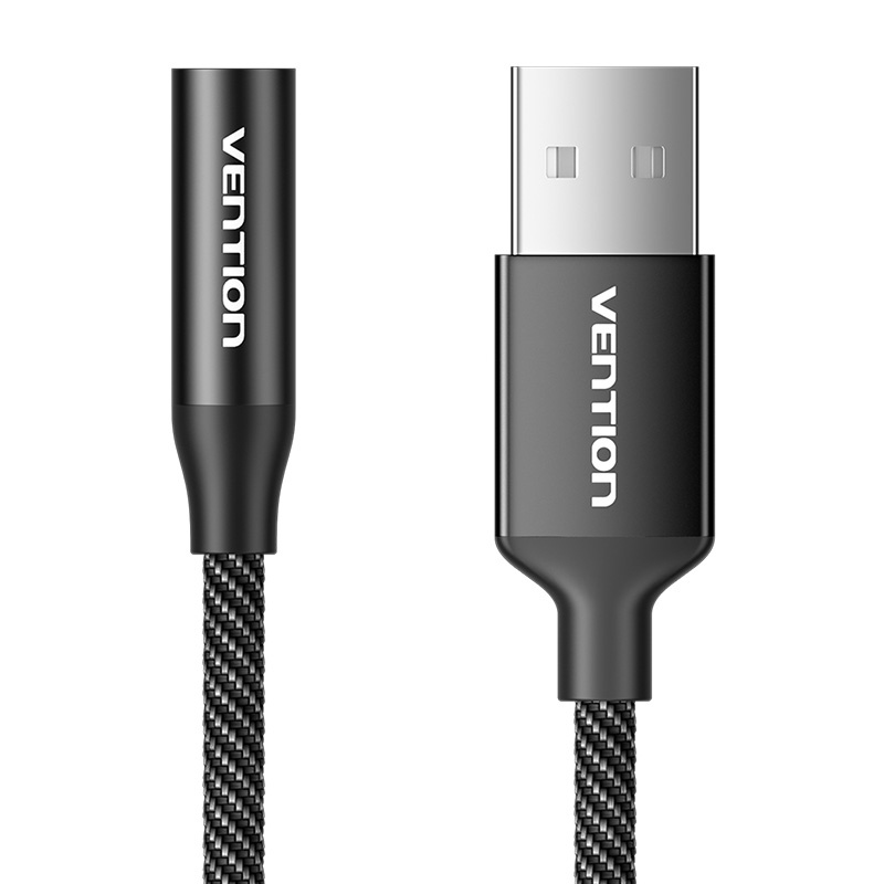 Jednostruki USB vanjska zvučna kartica Vention Gome 1m (crno)