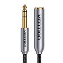 Audio kabel 6,35 mm muško do ženskog ventiranja 1m