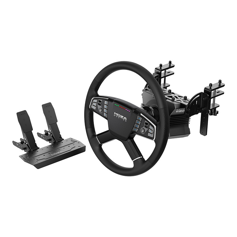 Gaming set - R5 Base + TSW kamion upravljač + SRP -Lite papučice + Moza Racing RS071 stezaljke (PC)