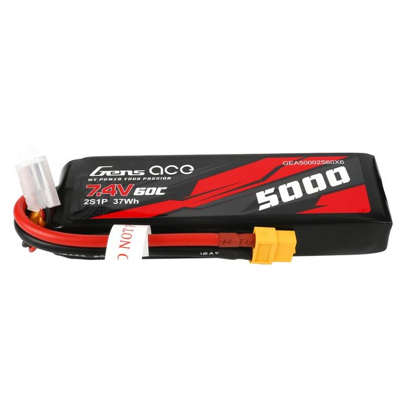 Baterija Gens Ace 5000mAh 7,4V 50C 2S1P XT60 Materijal kućišta