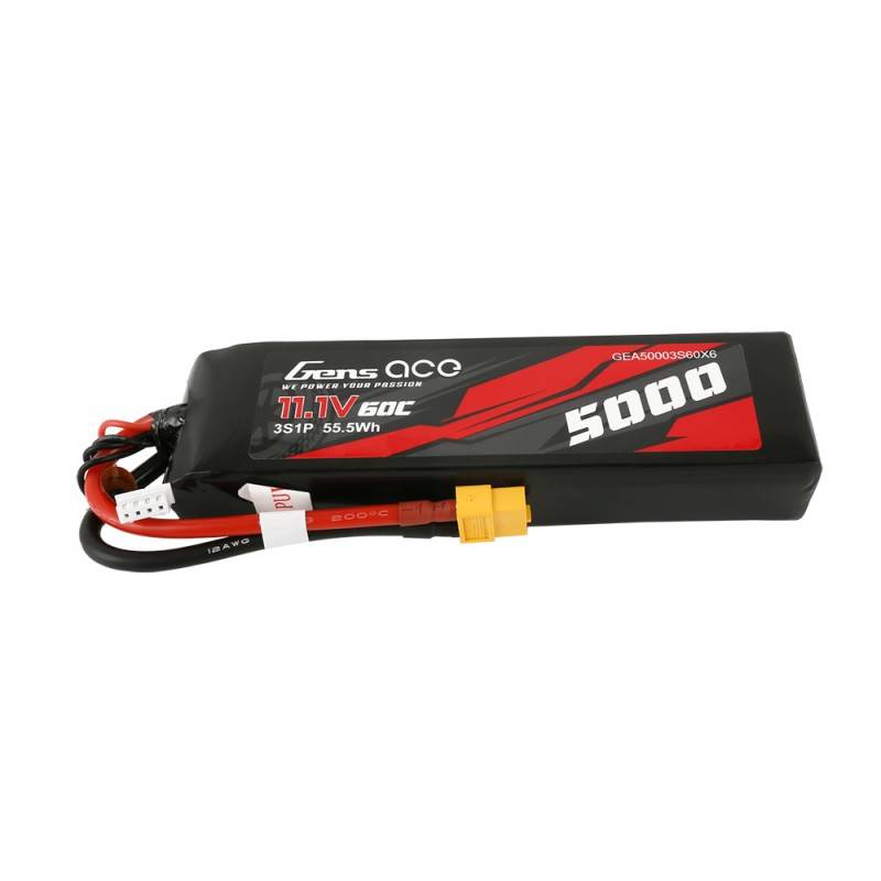 Baterija Gens Ace 5000mAh 11,1V 60C 3S1P XT60