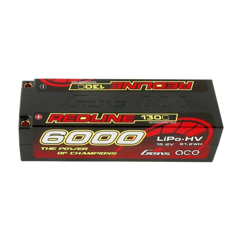 Gens baterije Ace Redline 6000mAh 15,2V 130C 4S1P HardCase HV LiPo