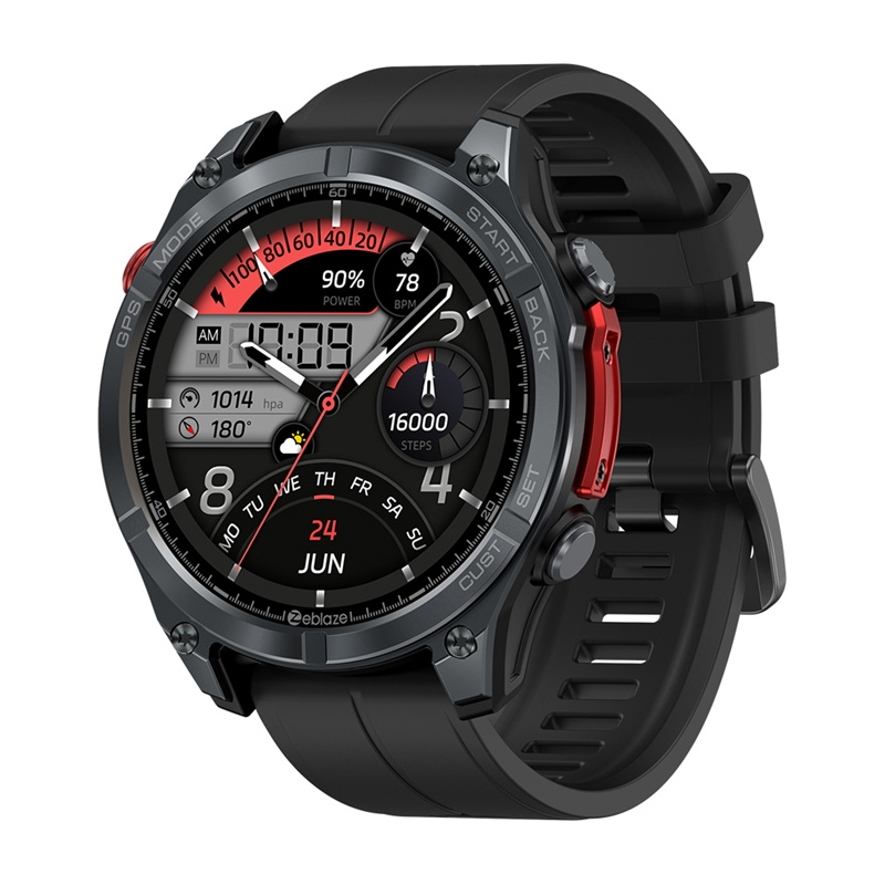 ZEBLAZE STRATOS 4 Smartwatch (Black)