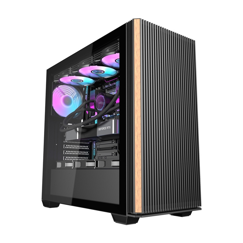 Darkflash DS900WS računalna futrola (crno) + 4 obožavatelja