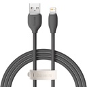 Baseus Jelly kabel USB na Lightning, 2,4A, 1,2m (crni) (paket od 5 komada)