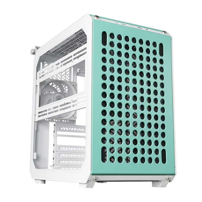 Cooler Master Qube 500 Flatpack Macaron Computer Case (Green)