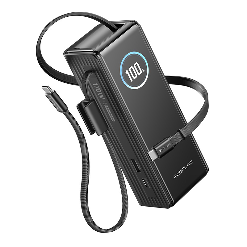 EcoFlow Rapid PowerBank 25000Mah, 170W (ugrađeni kabeli od 100 W).