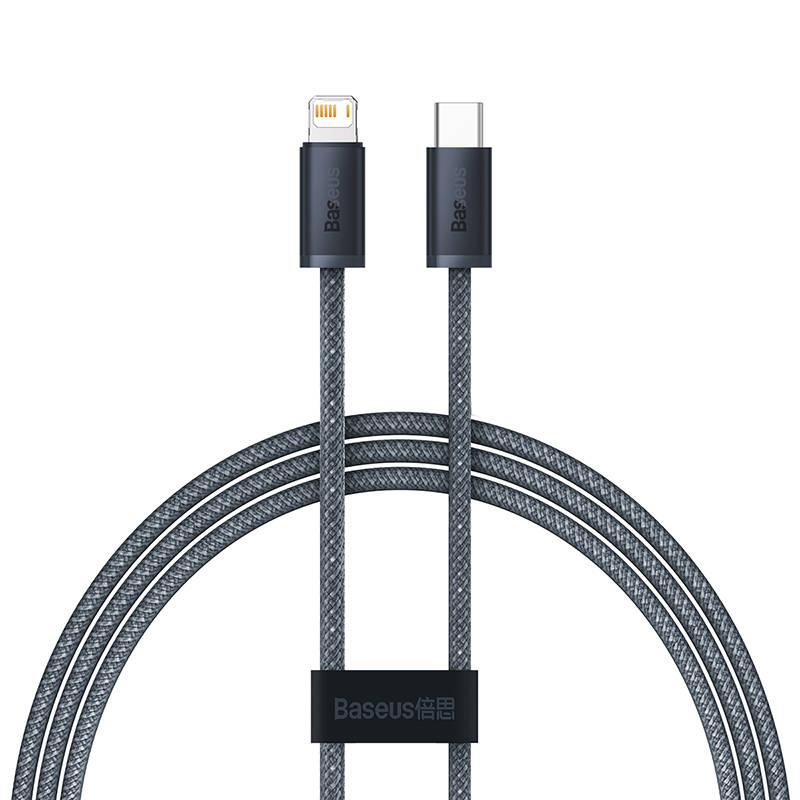 Baseus Dynamic Series kabel USB-C na Lightning, 20W, 2m (sivo) (paket od 5 komada)