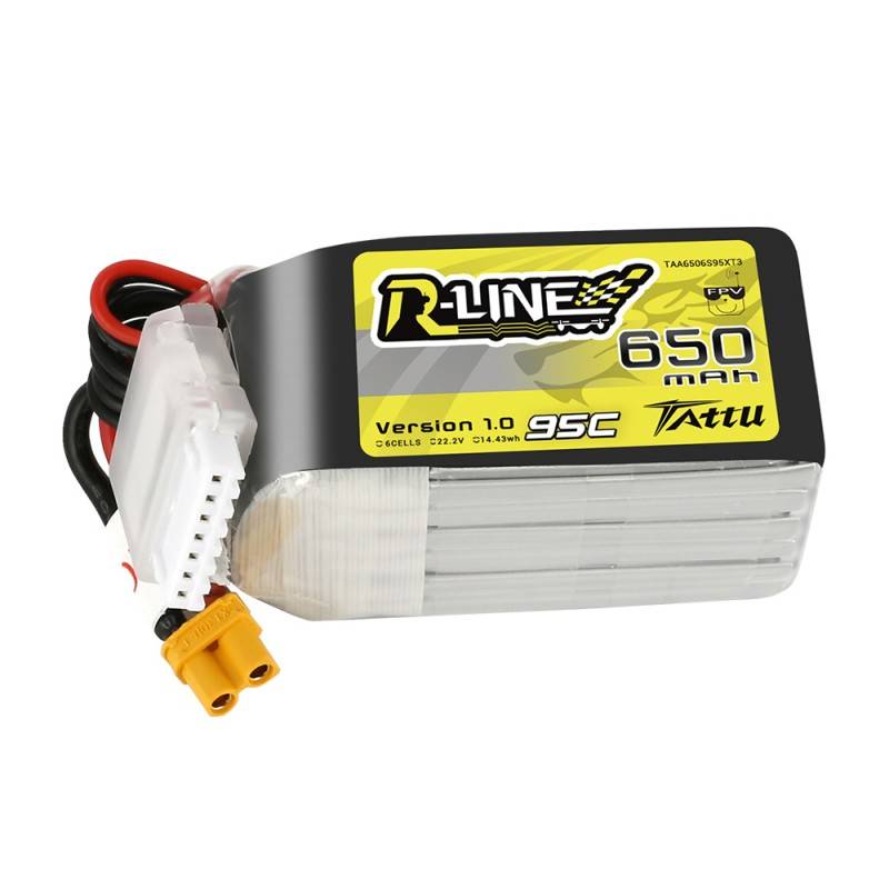 Baterija Tattu R-Line 650mAh 22,2V 95C 6S1P XT30U-F