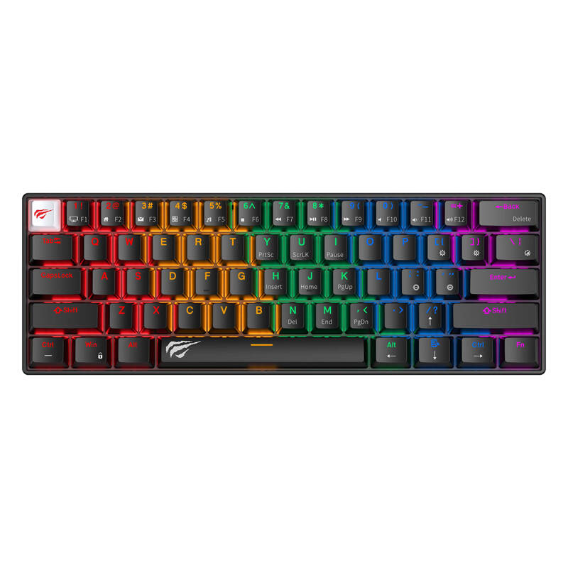 Havit KB903L ožičena mehanička / igračka RGB tipkovnica (crna)