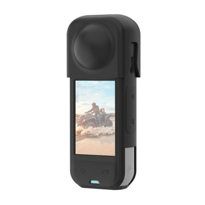 PULUZ SILICONE ZA ZAŠTITNA SLUČAJA SA ONIGURNIM POKLOPIM ZA INSTA360 X5 (BLACK)
