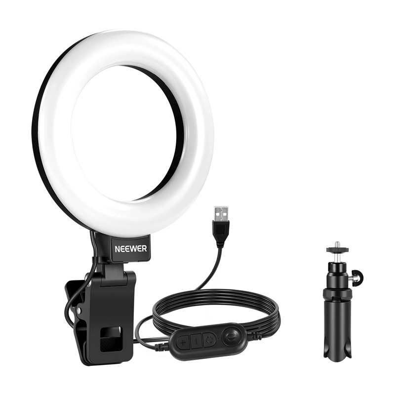 Neewer Br60 5 "Stip-On Ring Light / Desk Stand