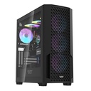 Računalni slučaj DarkFlash DF2100 + 4 ArgB obožavatelji (crni)