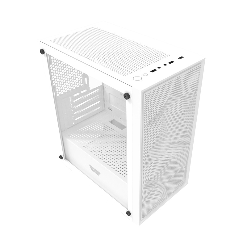 DarkFlash M305 Mesh računalni slučaj bez ventilatora (bijelo)