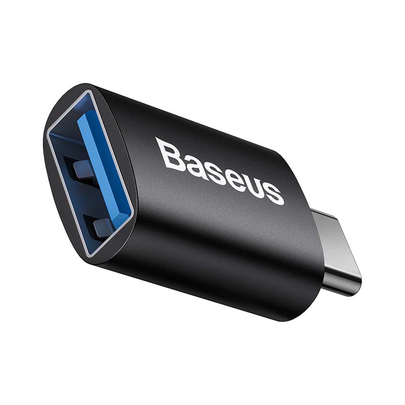 Baseus Ingenuity USB-C na USB-A adapter OTG (crni) (paket od 5 komada)