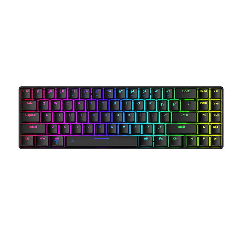 Bežična mehanička tipkovnica Dareu EK871 Bluetooth + 2.4G RGB (crna)