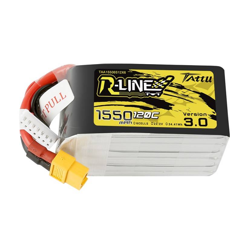 Baterija Tattu R-Line 3.0 1550mAh 22.2V 120C 6S1P XT60