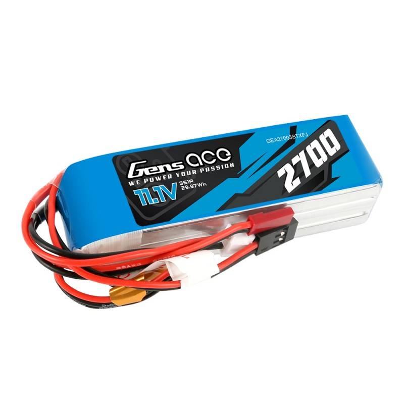 Baterija Gens Ace 2700mAh 11,1V TX 3S1P Futaba/JST-XHR/JST-SYP