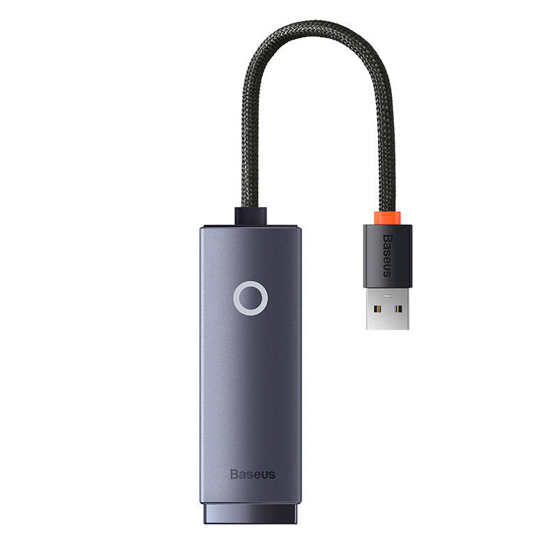 Baseus Lite Series USB na RJ45 mrežni adapter, 100 Mbps (sivo)