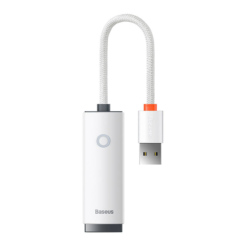 Baseus Lite Series USB na RJ45 mrežni adapter, 100 Mbps (bijeli)