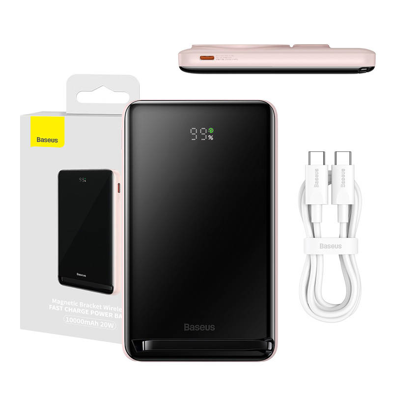 Powerbank Baseus Magnetic 10000mAh 20W (roza)