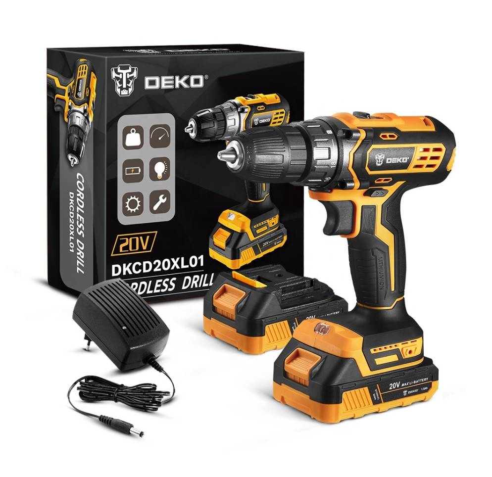 Aku bušilica Deko Tools DKCD20XL01-H10S2 20V