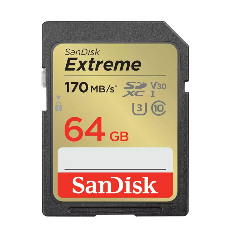 Memorijska kartica SANDISK EXTREME SDXC 64GB 170/80 MB/s UHS-I U3 (SDSDXV2-064G-GNCIN)