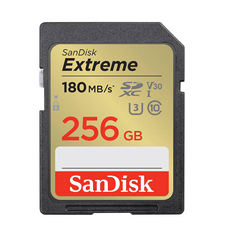 Memorijska kartica SANDISK EXTREME SDXC 256 GB 180/130 MB/s UHS-I U3 (SDSDXVV-256G-GNCIN)