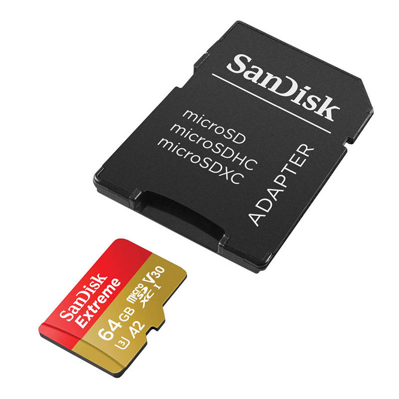 Memorijska kartica SANDISK EXTREME microSDXC 64 GB 170/80 MB/s UHS-I U3 ActionCam (SDSQXAH-064G-GN6AA)