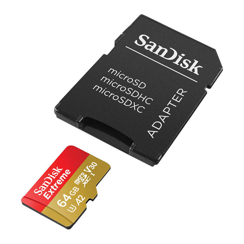 Memorijska kartica SANDISK EXTREME microSDXC 64 GB 170/80 MB/s UHS-I U3 (SDSQXAH-064G-GN6MA)