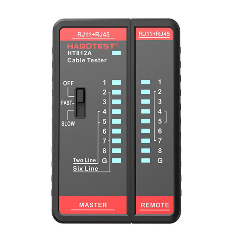 Tester mrežnog kabela Habotest HT812A RJ45/RJ14/RJ12/RJ9 (paket od 5 komada)