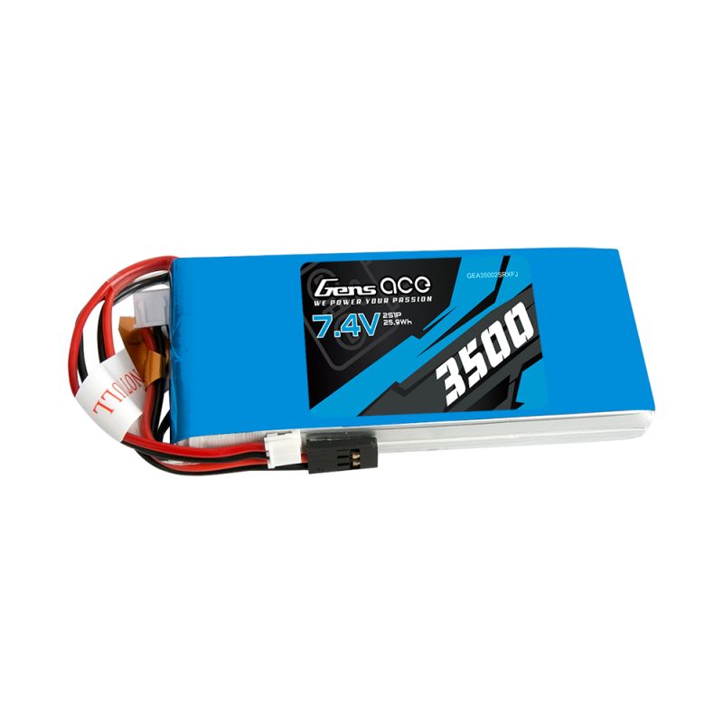 Baterija LiPo Gens Ace 3500mAh 7,4V 1C 2S1P RX/TX