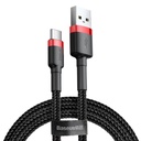 Baseus Cafule kabel USB-C 3A 0,5m (crveni+crni) (paket od 5 komada)