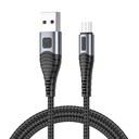 USB na Micro USB kabel Vipfan X10, 3A, 1.2m, pleten (crni)