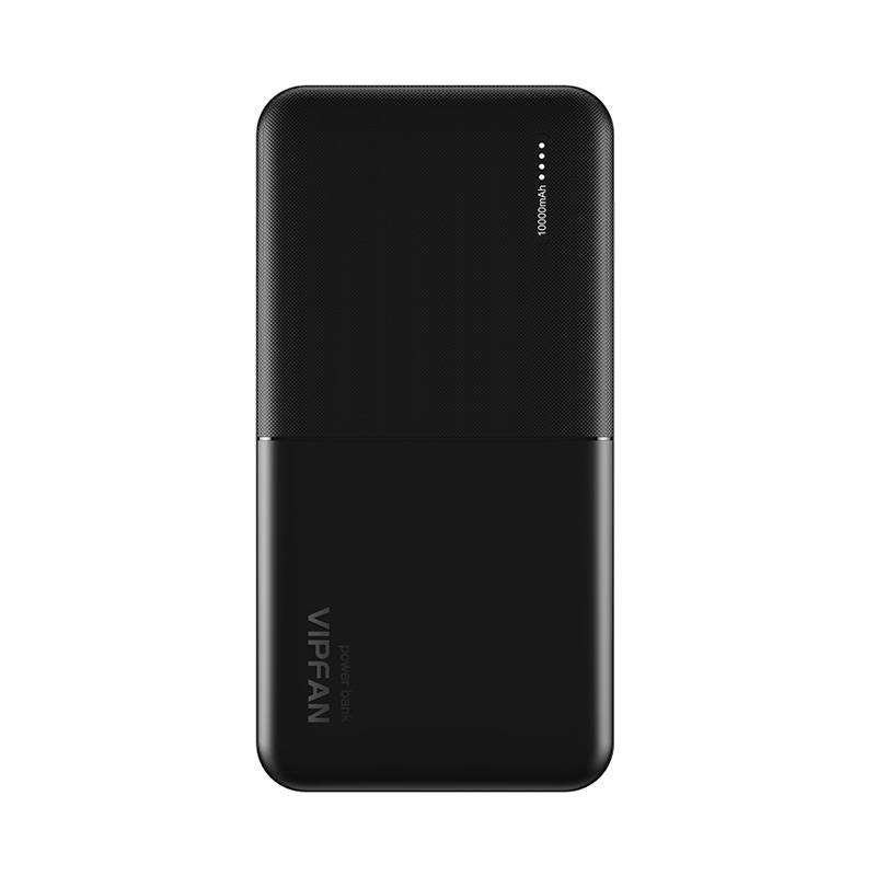 Powerbank Vipfan Ultra-Thin F04 10000mAh, 2x USB (crni)