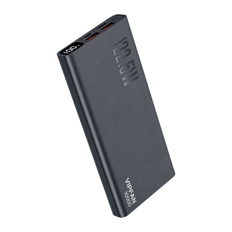 Powerbank Vipfan F06 10000mAh, 22.5W, PD (crni)