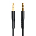 Mini jack 3.5mm AUX kabel Vipfan L04 1m, pozlaćen (crni)