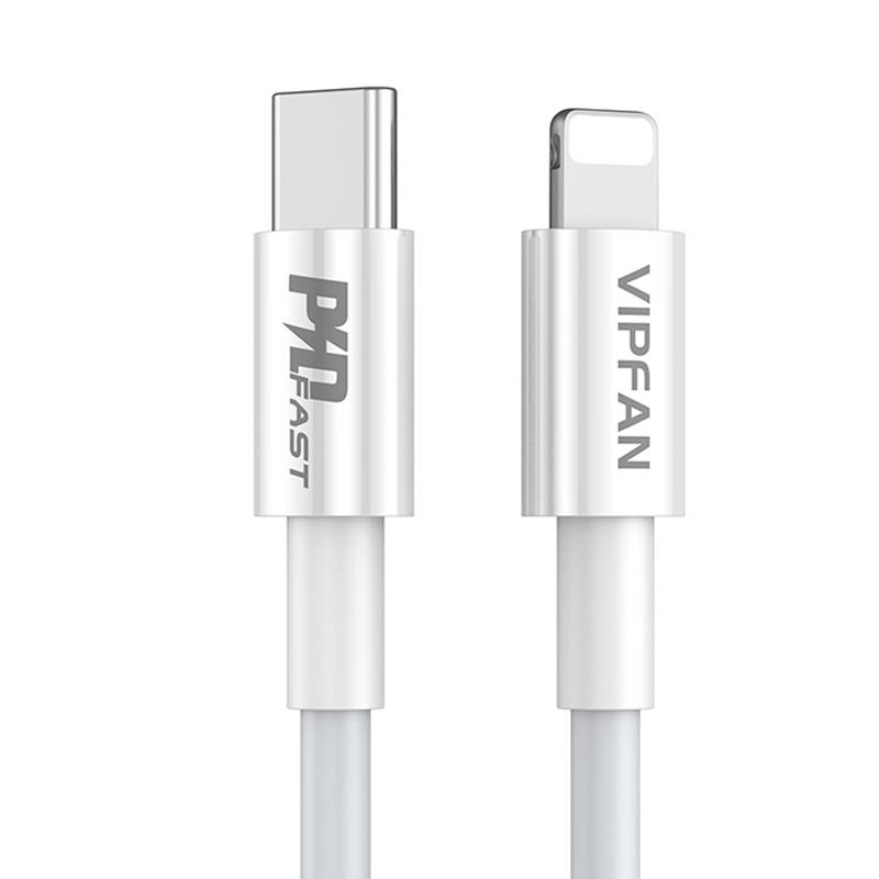 USB-C do Lightning Cable Vipfan P01, 3A, PD, 2m (bijeli)