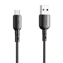 USB na Micro USB kabel Vipfan Colorful X11, 3A, 1m (crni) (paket od 5 komada)