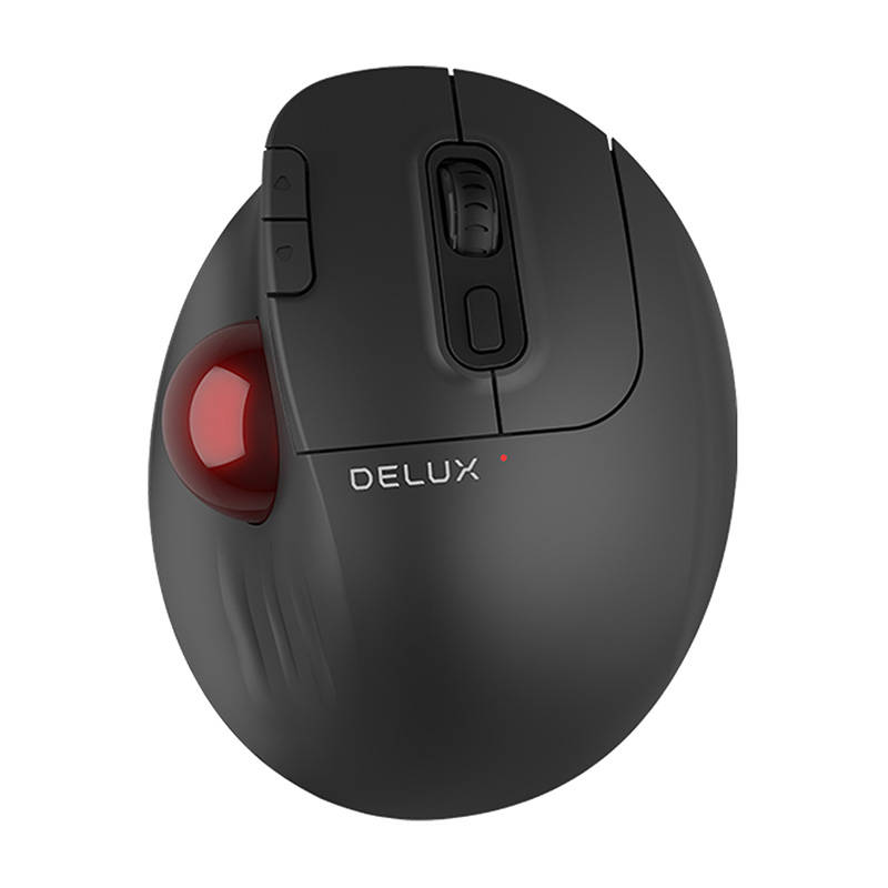 Bežični ergonomski miš Delux MT1 DB BT+2.4G (crni)