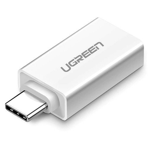 Adapter UGREEN USB-A 3.0 na USB-C 3.1 (bijeli) (paket od 5 komada)