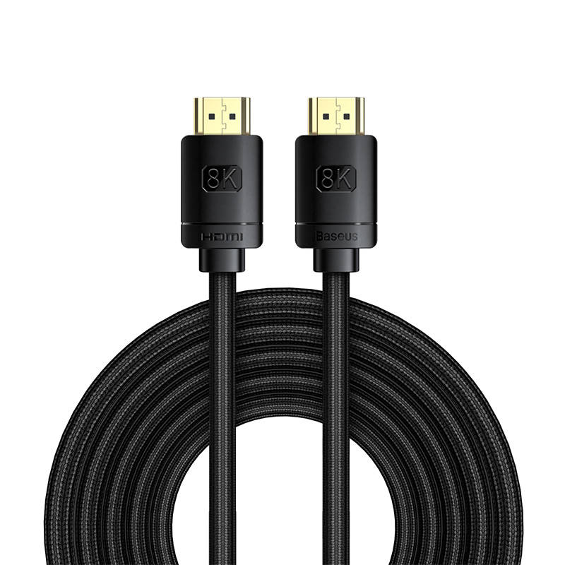 HDMI na HDMI kabel Baseus High Definition 5m, 8K (crni)