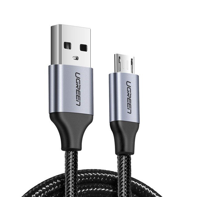 Micro USB kabel UGREEN QC 3.0 2.4A 0.25m (crni) (paket od 5 komada)