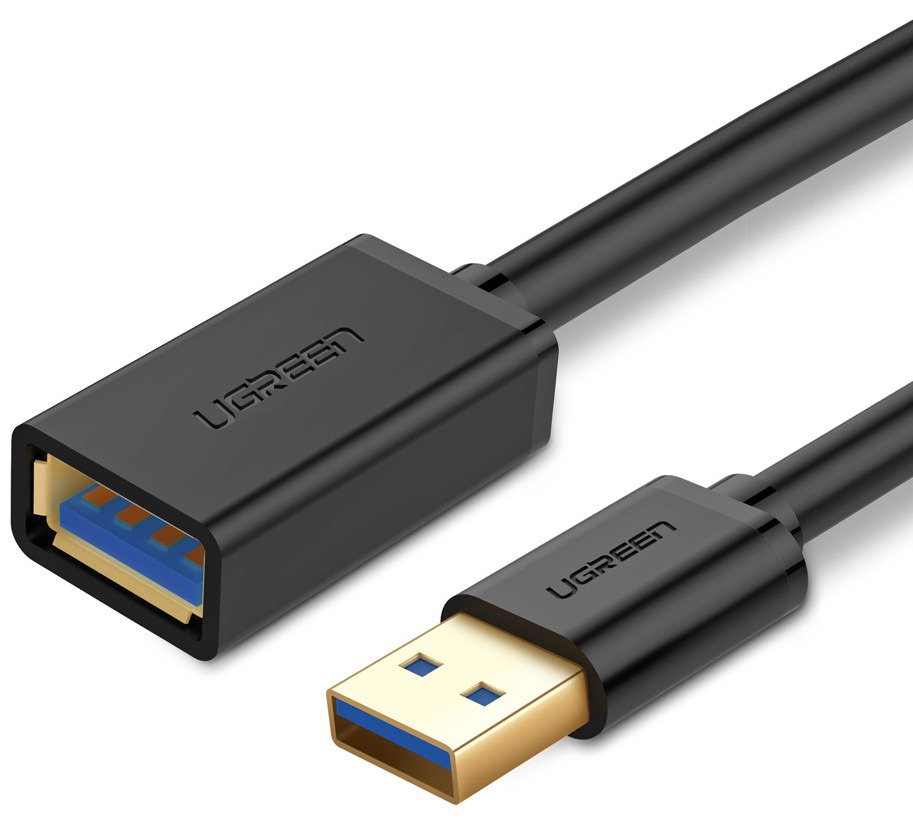 UGREEN USB 3.0 produžni kabel 0,5m (crni) (paket od 5 komada)